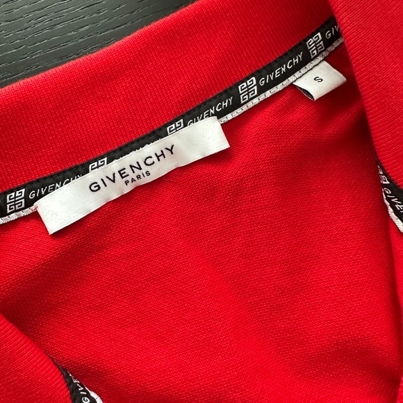 Givenchy Men’s Slim-Fit Polo – Size S, Red - Picture 2 of 4